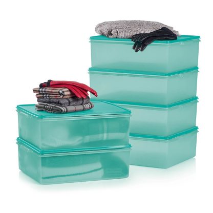 Tupper Ware Tupperware® Large Storage Tote | Set of 6, 5.5 gal/21 L Home Organizer