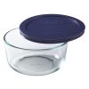 Pyrex Pyrex® Simply Store® 4-cup Glass Food Storage Container with Blue Lid